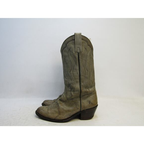 Frye Mens Size 10.5 D Marbled Gray Leather Western Cowboy Boots main image 11